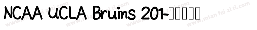NCAA UCLA Bruins 201字体转换